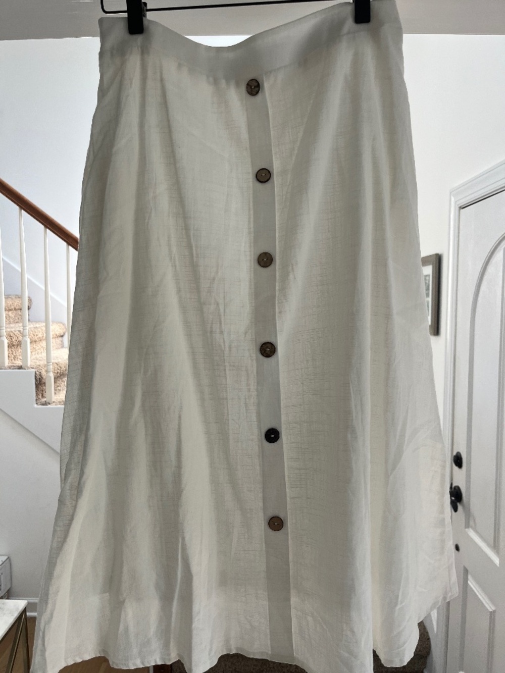 White Linen Skirt and Top Set (New w/o Tags) - Medium